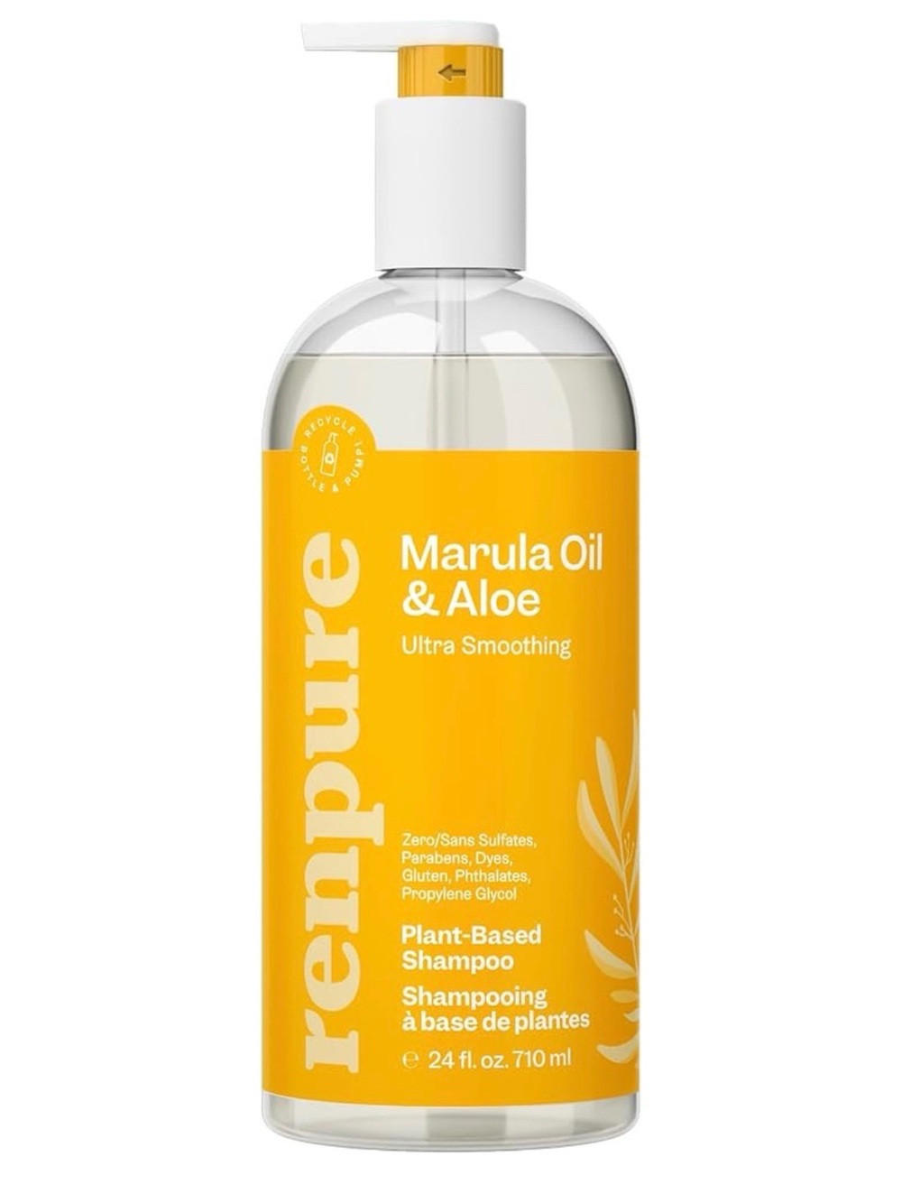 Renpure Ultra Smoothing Shampoo Marula Oil & Aloe Sulfate-Free 24 fl oz